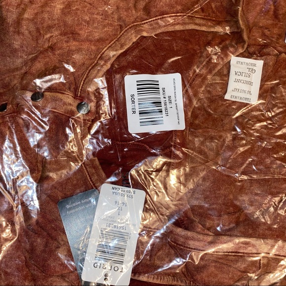 NWT TORRID Jumpsuit - Super Soft Mineral Wash Brown - Picture 7 of 8